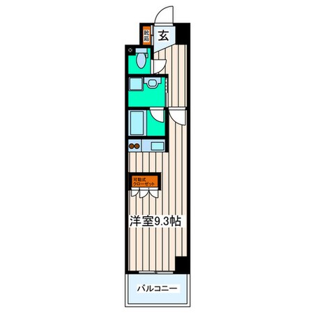 ゼルコウバ中山ハイツ花京院の物件間取画像